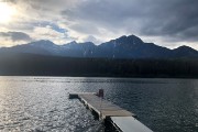 Patricia Lake, outside our cabin